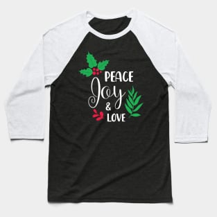 Peace Day and Love - Merry Christmas Gift Baseball T-Shirt